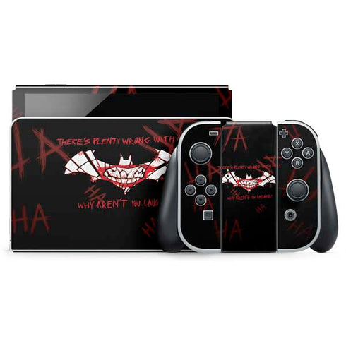 DC Comics The Joker Plenty Wrong With Me Nintendo Switch OLED (2021) Skin